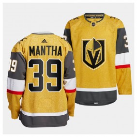 Anthony Mantha Vegas Golden Knights Home Gold #39 Authentic Primegreen Jersey Men's