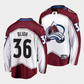 Anton Blidh Colorado Avalanche Away White Breakaway Player Jersey Men's