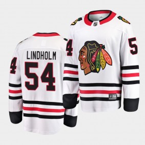 Anton Lindholm Chicago Blackhawks 2020-21 Away Men White Breakaway Player Jersey