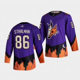 Arizona Coyotes 2021 Reverse Retro Anton Stralman Purple Special Edition Jersey