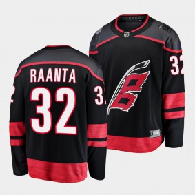 Antti Raanta Carolina Hurricanes 2022-23 Primary Home Black Breakaway Player Jersey Men's