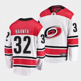 Antti Raanta Carolina Hurricanes 2021 Away White Player Men Jersey