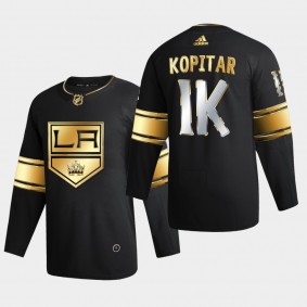 Anze Kopitar 1000 Career Points Kings #11 Black Golden Limited Jersey