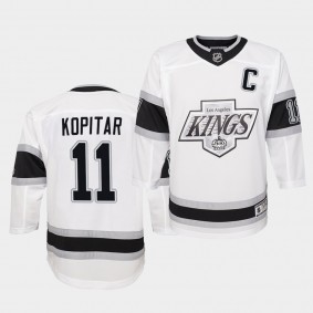 Anze Kopitar Youth Jersey Kings Heritage White Premier Jersey