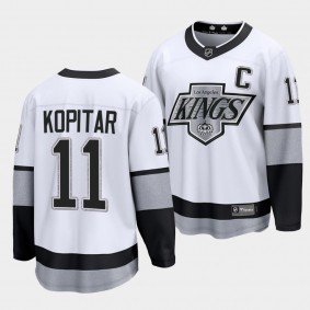 Anze Kopitar Los Angeles Kings Alternate White Premier Jersey Men