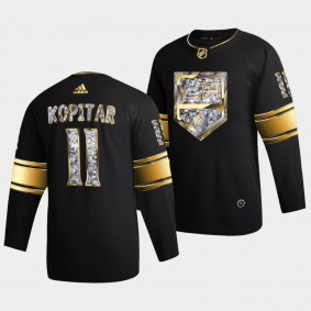 Anze Kopitar Los Angeles Kings 2022 Stanley Cup Playoffs Black Diamond Edition Jersey