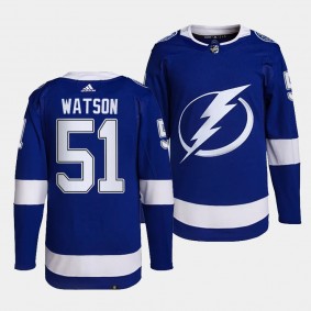 Austin Watson Tampa Bay Lightning Home Blue #51 Primegreen Authentic Pro Jersey Men's