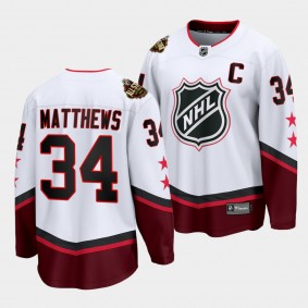 Auston Matthews Maple Leafs #34 2022 All-Star Jersey White Eastern Conference