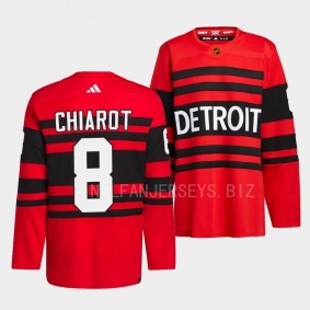 Detroit Red Wings 2022 Reverse Retro 2.0 Ben Chiarot #8 Red Authentic Pro Jersey Men's