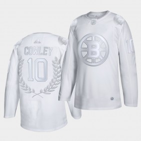 Bill Cowley Hall of Famers Bruins #10 Awards Collection Platinum Jersey