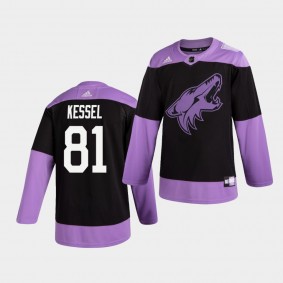 Phil Kessel #81 Coyotes Hockey Fights Cancer Practice Men's Jersey