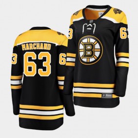 Bruins Brad Marchand #63 Breakaway Home Jersey Women's