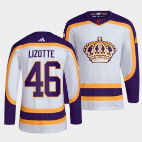 Los Angeles Kings 2022 Reverse Retro 2.0 Blake Lizotte #46 White Authentic Primegreen Jersey Men's