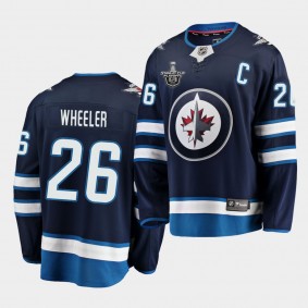 Blake Wheeler #26 Jets 2020 Stanley Cup Playoffs Navy Home Jersey