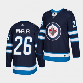 Blake Wheeler #26 Jets Authentic Home Men's Jersey