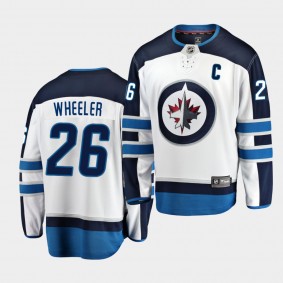 Blake Wheeler #26 Jets Breakaway Away Men's Jersey