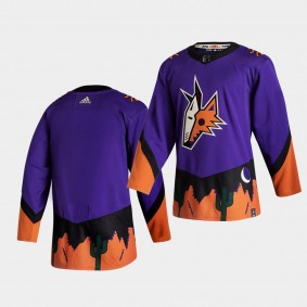 Arizona Coyotes 2021 Reverse Retro Blank Purple Special Edition Authentic Jersey