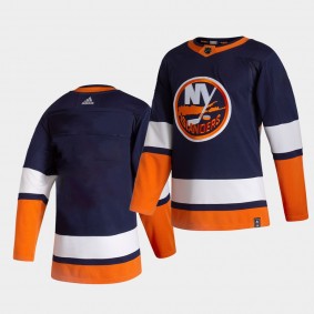 New York Islanders 2021 Reverse Retro Blank Blue Special Edition Authentic Jersey