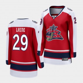 Patrik Laine Columbus Blue Jackets 2021 Special Edition Red Women Jersey