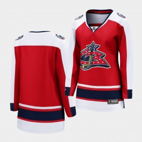 Columbus Blue Jackets 2021 Special Edition Red Retro Women Jersey