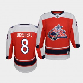 Zach Werenski Columbus Blue Jackets 2021 Reverse Retro Red Replica Youth Jersey