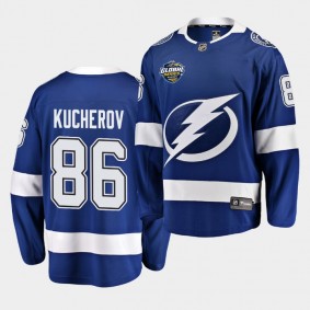 Lightning Nikita Kucherov #86 Breakaway Player 2019 NHL Global Series Jersey Men's