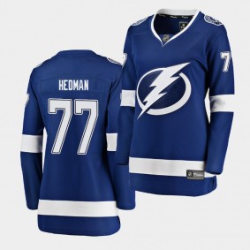 Lightning Victor Hedman #77 Breakaway Home Jersey Women's