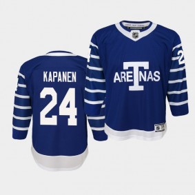 Youth Jersey Kasperi Kapanen #24 Toronto Maple Leafs Premier Player Throwback Toronto Arenas