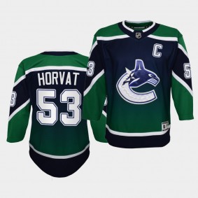 Bo Horvat Youth Jersey Canucks 2021 Reverse Retro Green Authentic Jersey