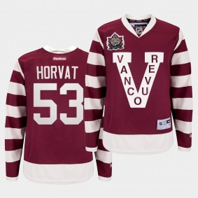 Bo Horvat Vancouver Canucks Heritage Classic Burgundy Millionaires Jersey