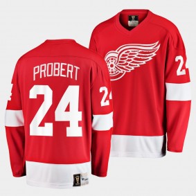 Bob Probert Detroit Red Wings Retired Player Red Jersey Premier