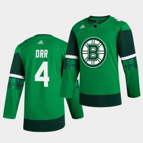 Bobby Orr Bruins 2020 St. Patrick's Day Green Authentic Player Jersey