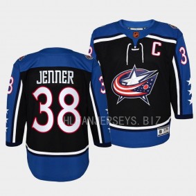 Columbus Blue Jackets 2022 Special Edition 2.0 Boone Jenner #38 Youth Navy Jersey Premier