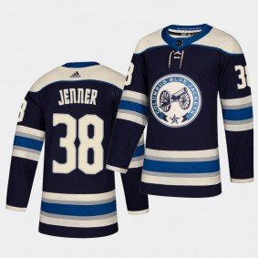 Boone Jenner #38 Blue Jackets 2018-19 Authentic Pro Alternate Men's Jersey