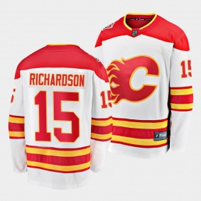 Brad Richardson Calgary Flames 2021-22 Away White Player Men Jersey