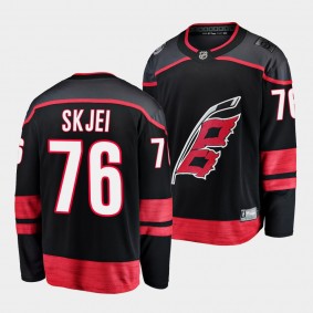 Brady Skjei Carolina Hurricanes 2022-23 Primary Home Black Breakaway Player Jersey Men's