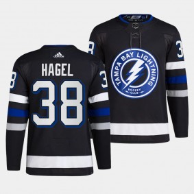 Tampa Bay Lightning 2023-24 Alternate Brandon Hagel #38 Black Jersey Primegreen Authentic