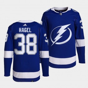 Brandon Hagel Lightning Home Royal Jersey #38 Authentic Primegreen