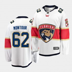 Brandon Montour Florida Panthers 2021 Away Men White Jersey