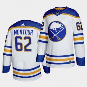 Brandon Montour Buffalo Sabres 2020-21 Away White Jersey Authentic