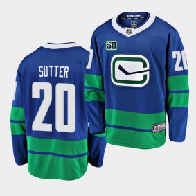 Brandon Sutter Canucks #20 Home 50th Anniversary Jersey