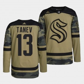 Brandon Tanev Seattle Kraken Salute To Service Camo Jersey Armed Force