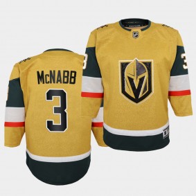 Brayden Mcnabb Youth Jersey Golden Knights Alternate Gold Premier Breakaway Jersey