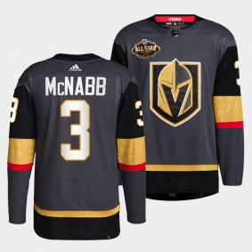 Brayden McNabb #3 Golden Knights Alternate Primegreen Black Jersey 2022 All-Star