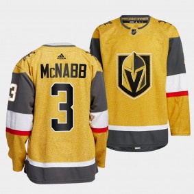 Vegas Golden Knights 2022-23 Home Brayden McNabb #3 Gold Jersey Authentic