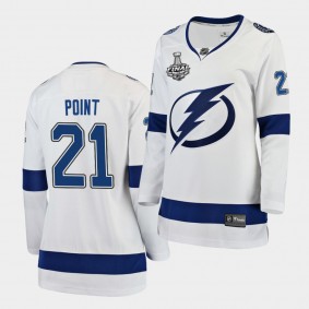 Tampa Bay Lightning Brayden Point 2020 Stanley Cup Final Bound Away Player White Jersey