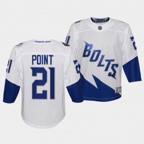 Brayden Point Youth Jersey Lightning 2022 Stadium Series White Fanatics Jersey