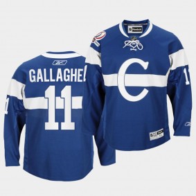 Brendan Gallagher Montreal Canadiens 100th Anniversary Celebration Blue Throwback Jersey