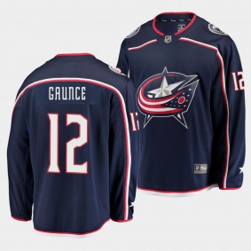 Columbus Blue Jackets #12 Brendan Gaunce Home Navy Breakaway Player Jersey