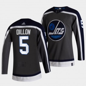 Brenden Dillon #5 Jets 2021 Reverse Retro Gray Jersey